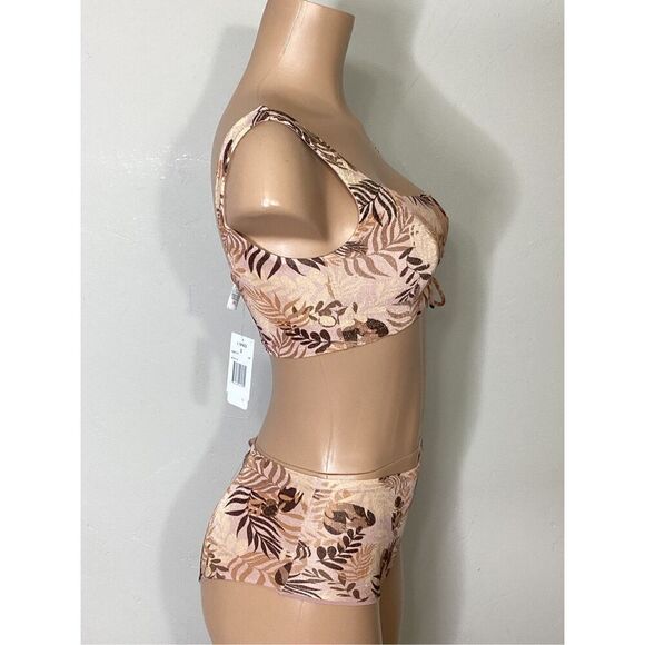 L*SPACE shimmer brown bikini set. Small. Retails $198 - Picture 3 of 8